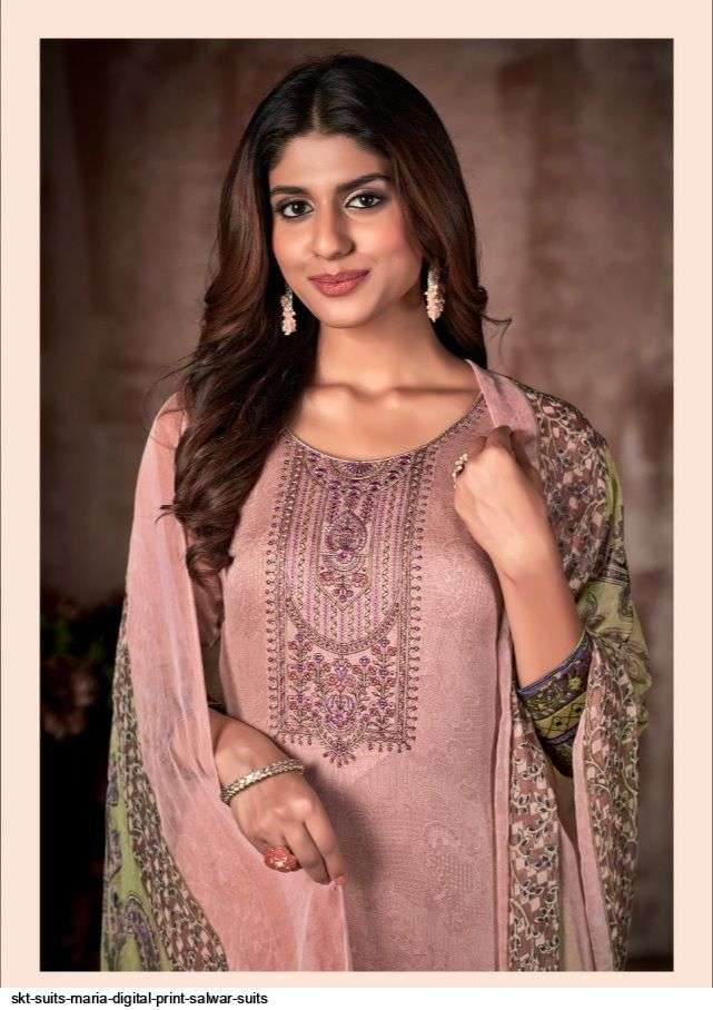 SKT SUITS PRESENT MARIA KARACHI DIGITAL PRINTED SALWAR SUITS IN WHOLESALE PRICE IN SURAT - SAI DRESSES