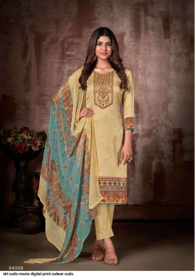 SKT SUITS PRESENT MARIA KARACHI DIGITAL PRINTED SALWAR SUITS IN WHOLESALE PRICE IN SURAT - SAI DRESSES