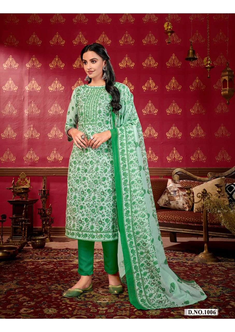 SKT SUITS PRESENT SUMMER COLLECTION VOL 2 DAILY WEAR PURE COTTON PANT STYLE DRESS MATERIAL IN WHOLESALE PRICE IN SURAT - SAI DRESSES