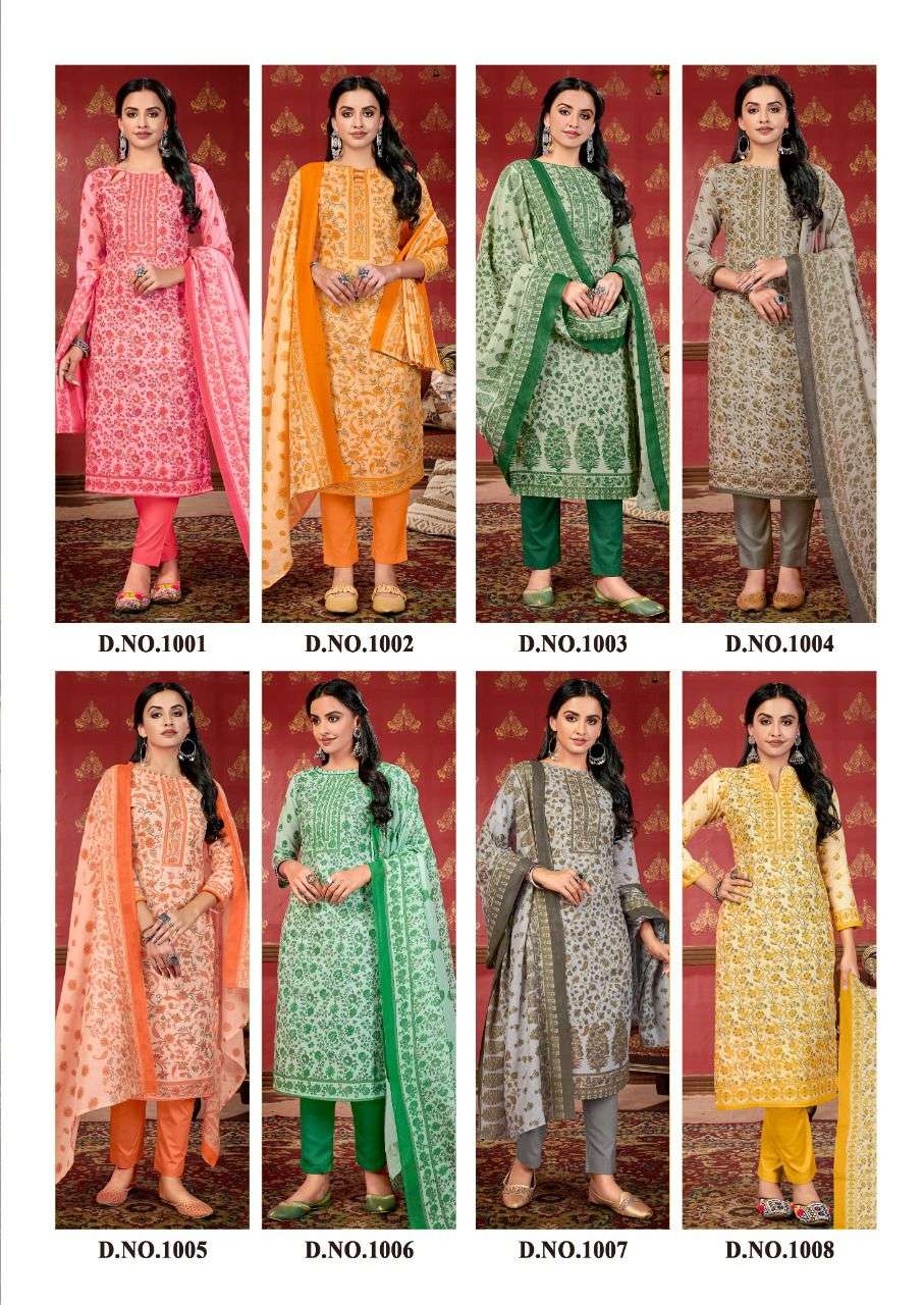 SKT SUITS PRESENT SUMMER COLLECTION VOL 2 DAILY WEAR PURE COTTON PANT STYLE DRESS MATERIAL IN WHOLESALE PRICE IN SURAT - SAI DRESSES