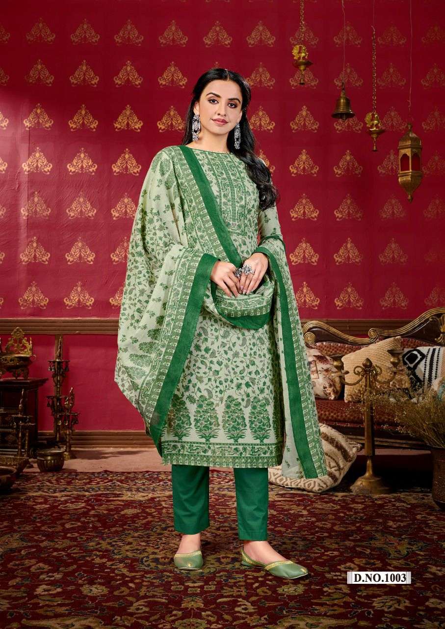 SKT SUITS PRESENT SUMMER COLLECTION VOL 2 DAILY WEAR PURE COTTON PANT STYLE DRESS MATERIAL IN WHOLESALE PRICE IN SURAT - SAI DRESSES