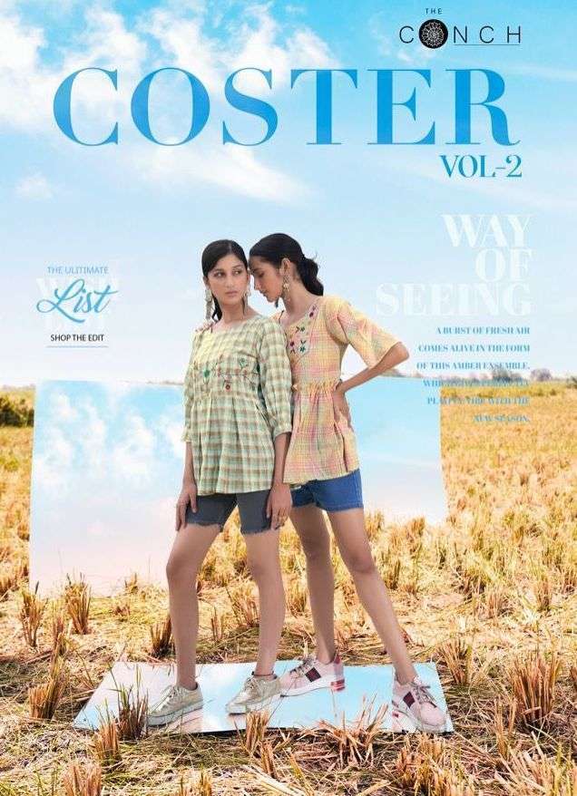 THE CONCH PRESENT COSTER VOL 2 DESIGNER SHORT TOPS FOR JEANS IN WHOLESALE PRICE IN SURAT - SAI DRESSES