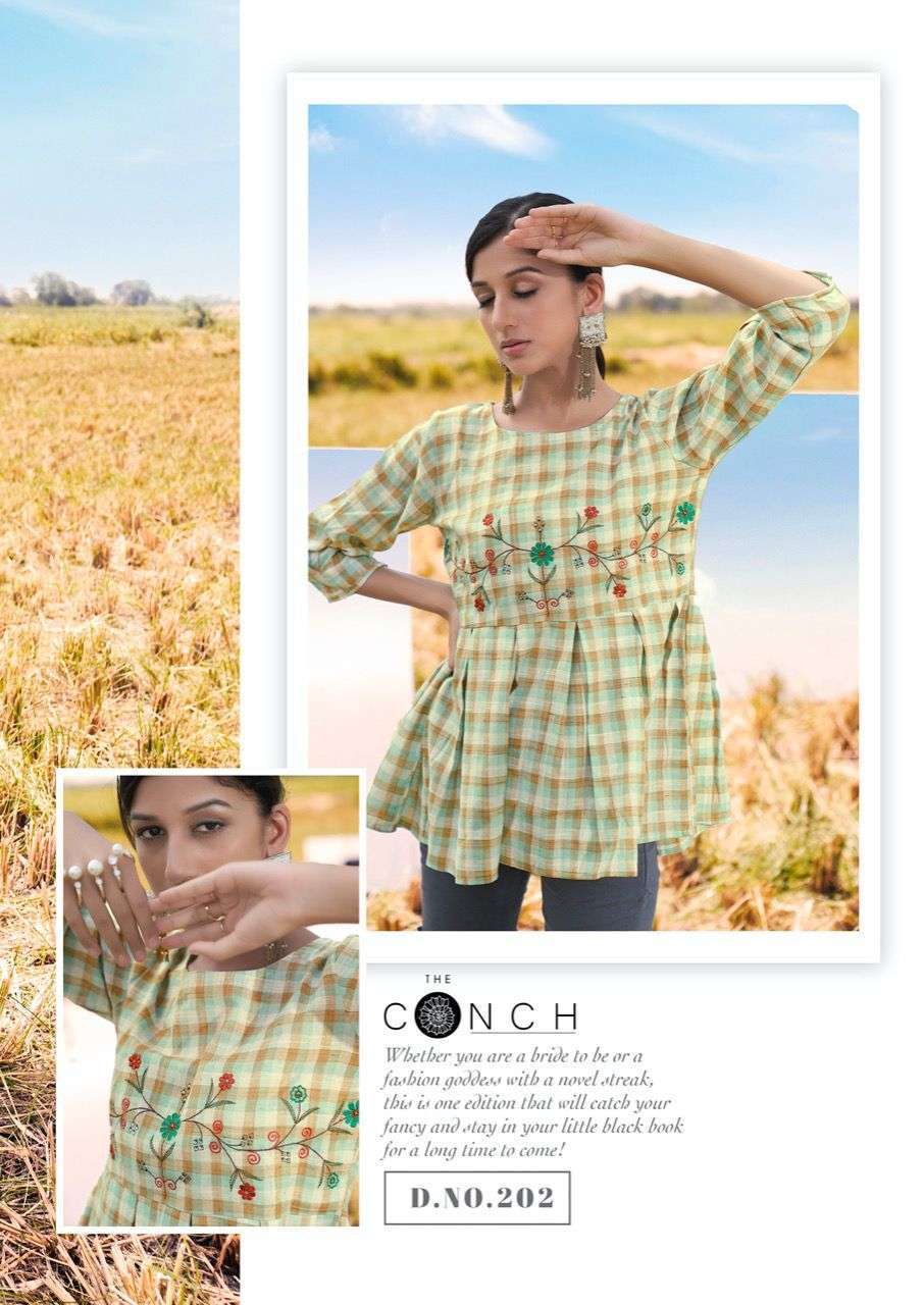 THE CONCH PRESENT COSTER VOL 2 DESIGNER SHORT TOPS FOR JEANS IN WHOLESALE PRICE IN SURAT - SAI DRESSES