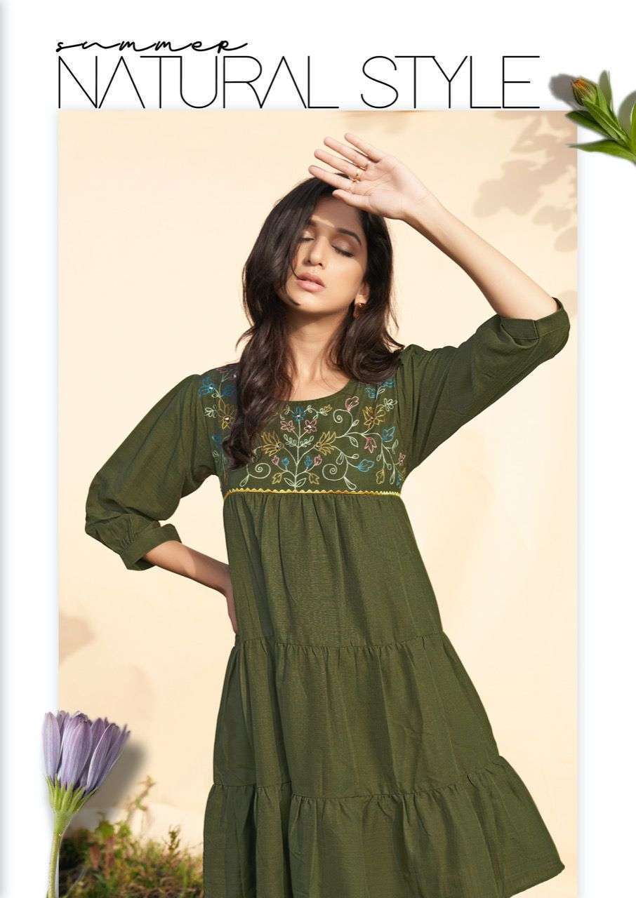 THE CONCH PRESENT CONCH DESIGNER FANCY TUNIC TOPS COLLECTION IN WHOLESALE PRICE IN SURAT - SAI DRESSES