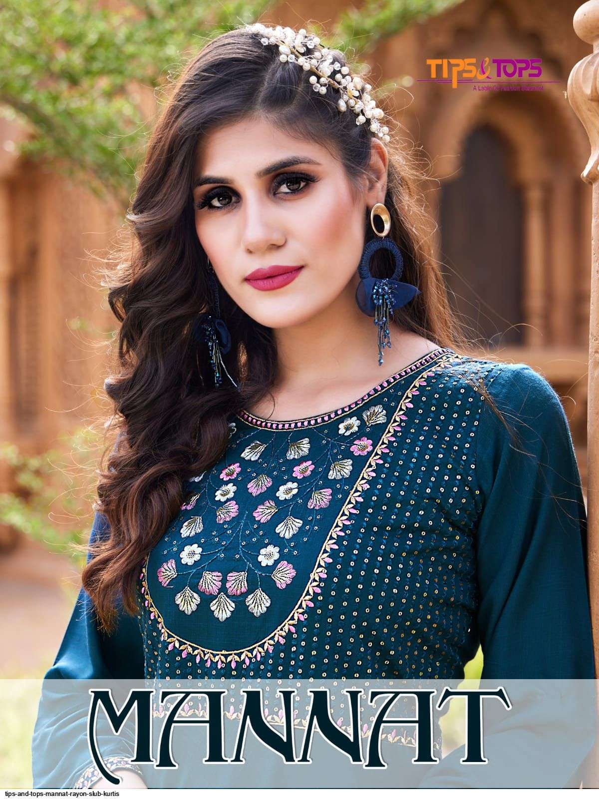 TIPS & TOPS PRESENT MANNAT RAYON SLUB DESIGNER KURTIS IN WHOLESALE PRICE IN SURAT - SAI DRESSES