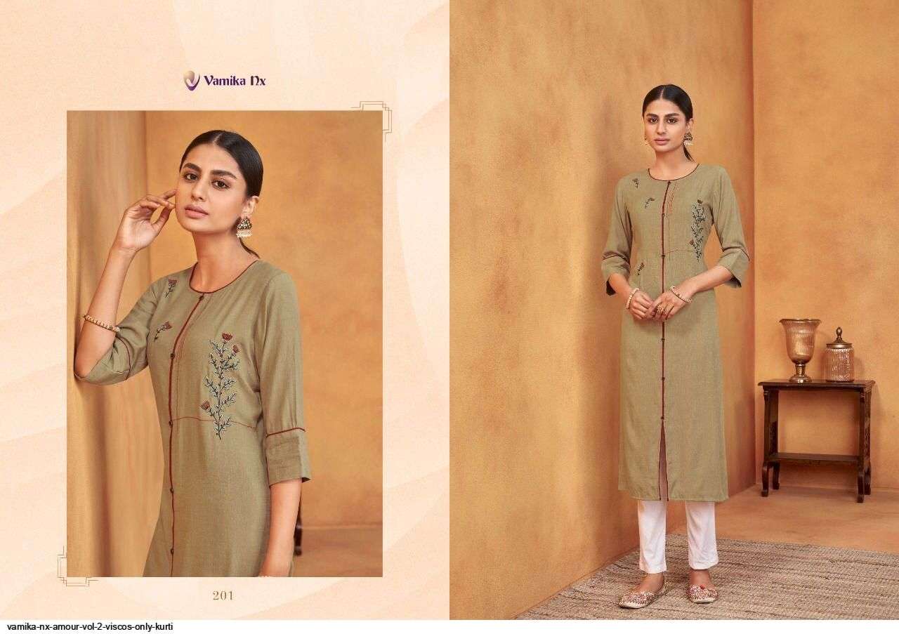 VAMIKA NX PRESENT AMOUR VOL 2 DAILY WEAR KURTI WITH PANT IN WHOLESALE PRICE IN SURAT - SAI DRESSES