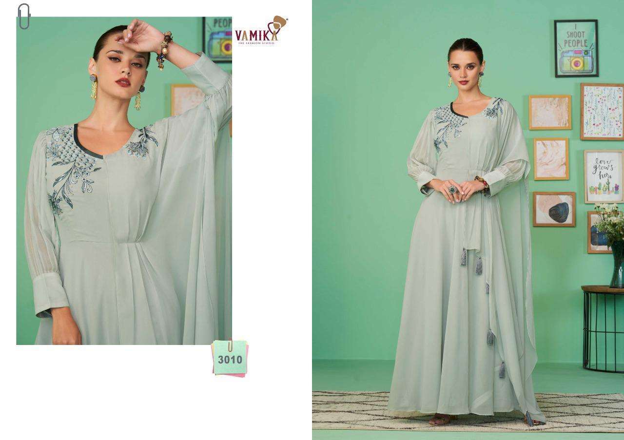 VAMIKA PRESENT GLAMORE SHINE VOL 2 READYMADE PARTY WEAR GOWNS IN WHOLESALE PRICE IN SURAT - SAI DRESSES