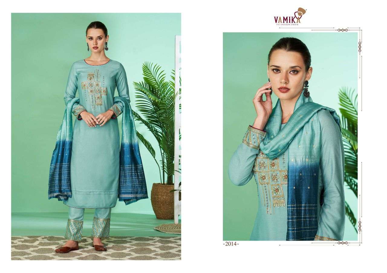 VAMIKA PRESENT RUHANA VOL 2 FESTIVE WEAR PANT STYLE READYMADE DESIGNER SUITS IN WHOLESALE PRICE IN SURAT - SAI DRESSES