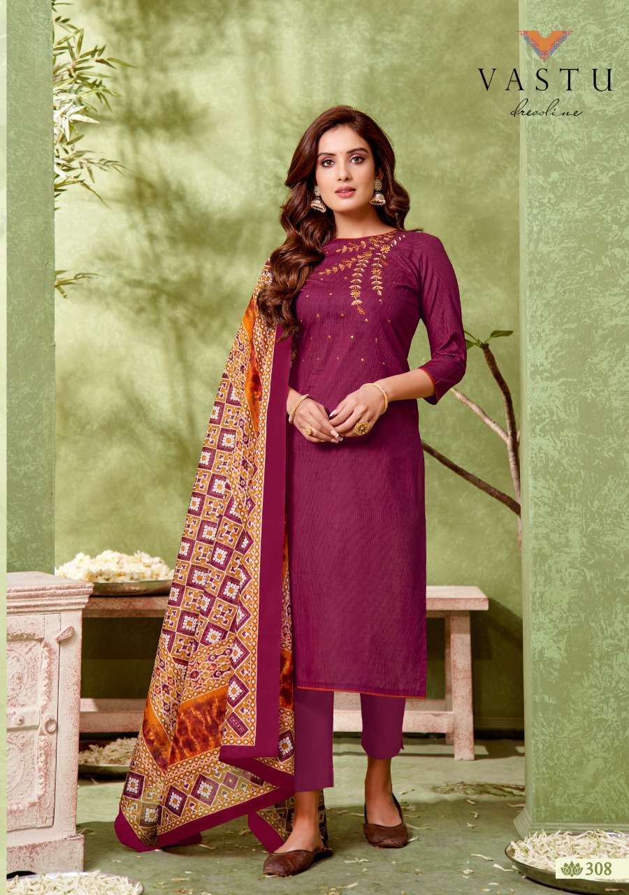 VASTU PRESENT IKAAT PATOLA VOL 3 PURE LAWN PRINT WITH EMBROIDERED SUITS IN WHOLESALE PRICE IN SURAT - SAI DRESSES