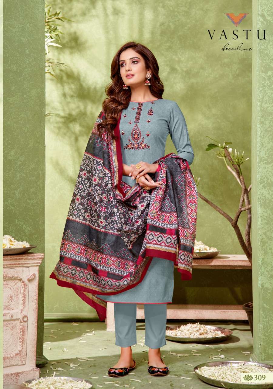 VASTU PRESENT IKAAT PATOLA VOL 3 PURE LAWN PRINT WITH EMBROIDERED SUITS IN WHOLESALE PRICE IN SURAT - SAI DRESSES