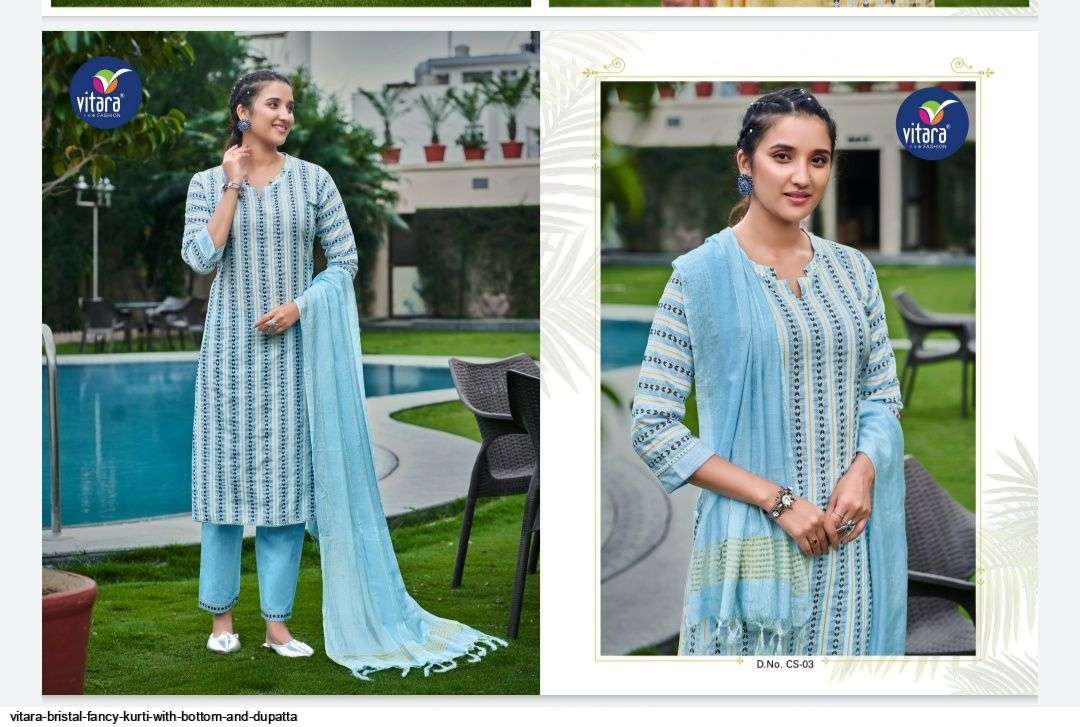 VITARA FASHION PRESENT BRESTEL READYMADE PANT STYLE FANCY DESIGNER SUITS IN WHOLESALE PRICE IN SURAT - SAI DRESSES