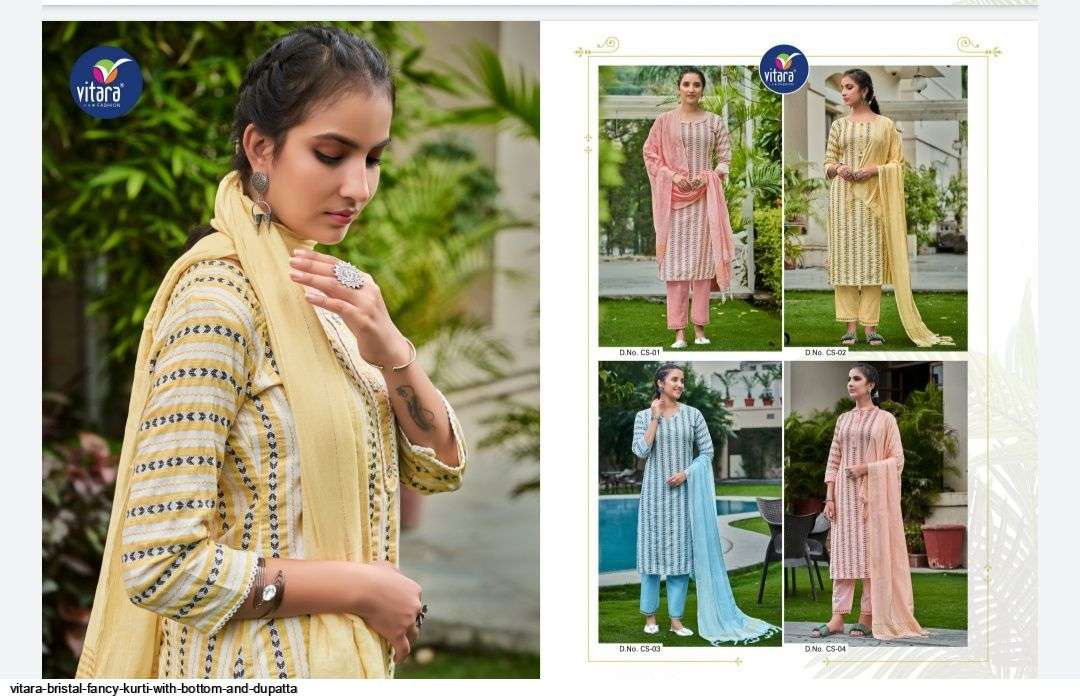 VITARA FASHION PRESENT BRESTEL READYMADE PANT STYLE FANCY DESIGNER SUITS IN WHOLESALE PRICE IN SURAT - SAI DRESSES