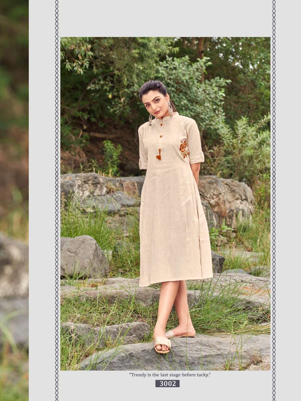 VITARA FASHION PRESENT FLORET EXCLUSIVE DESIGNER KURTIS IN WHOLESALE PRICE IN SURAT - SAI DRESSES