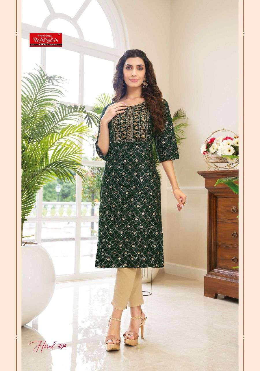 WANNA PRESENT HIRAL VOL 4 RAYON PRINT WITH EMBROIDERED DESIGNER KURTI IN WHOLESALE PRICE IN SURAT - SAI DRESSES