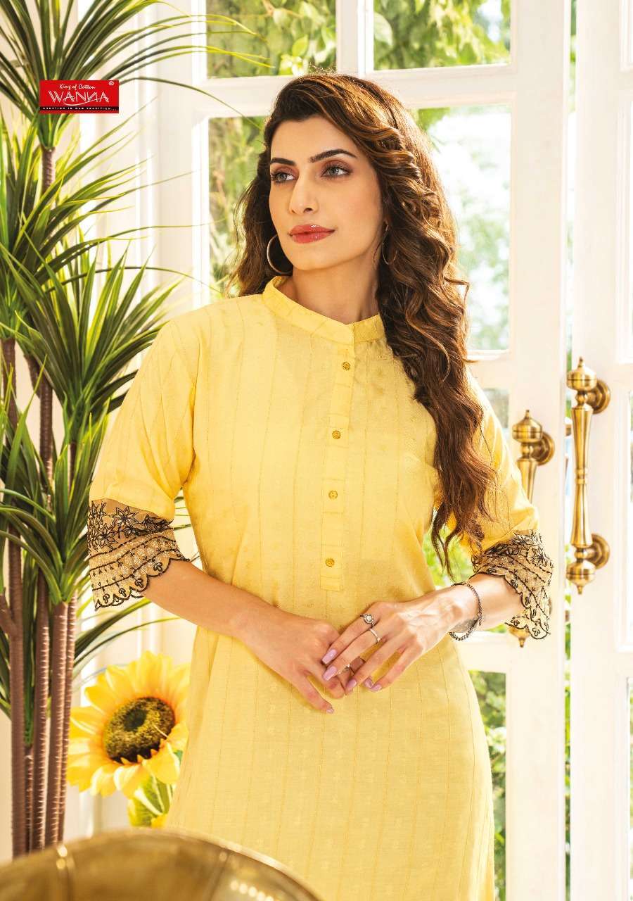WANNA PRESENT TANVI VOL 3 RAYON FANCY DESIGNER KURTIS IN WHOLESALE PRICE IN SURAT - SAI DRESSES