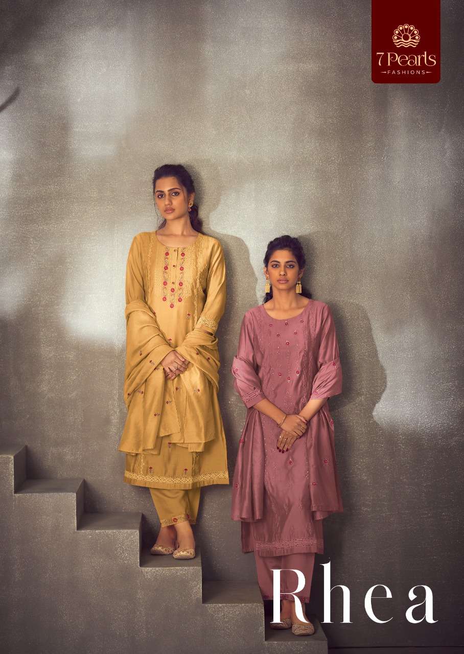 7 PEARLS PRESENT RHEA READYMADE FESTIVE WEAR PANT STYLE DESIGNER SUITS IN WHOLESALE PRICE IN SURAT - SAI DRESSES