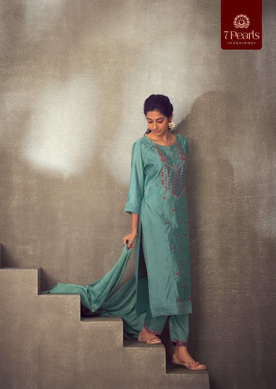 7 PEARLS PRESENT RHEA READYMADE FESTIVE WEAR PANT STYLE DESIGNER SUITS IN WHOLESALE PRICE IN SURAT - SAI DRESSES