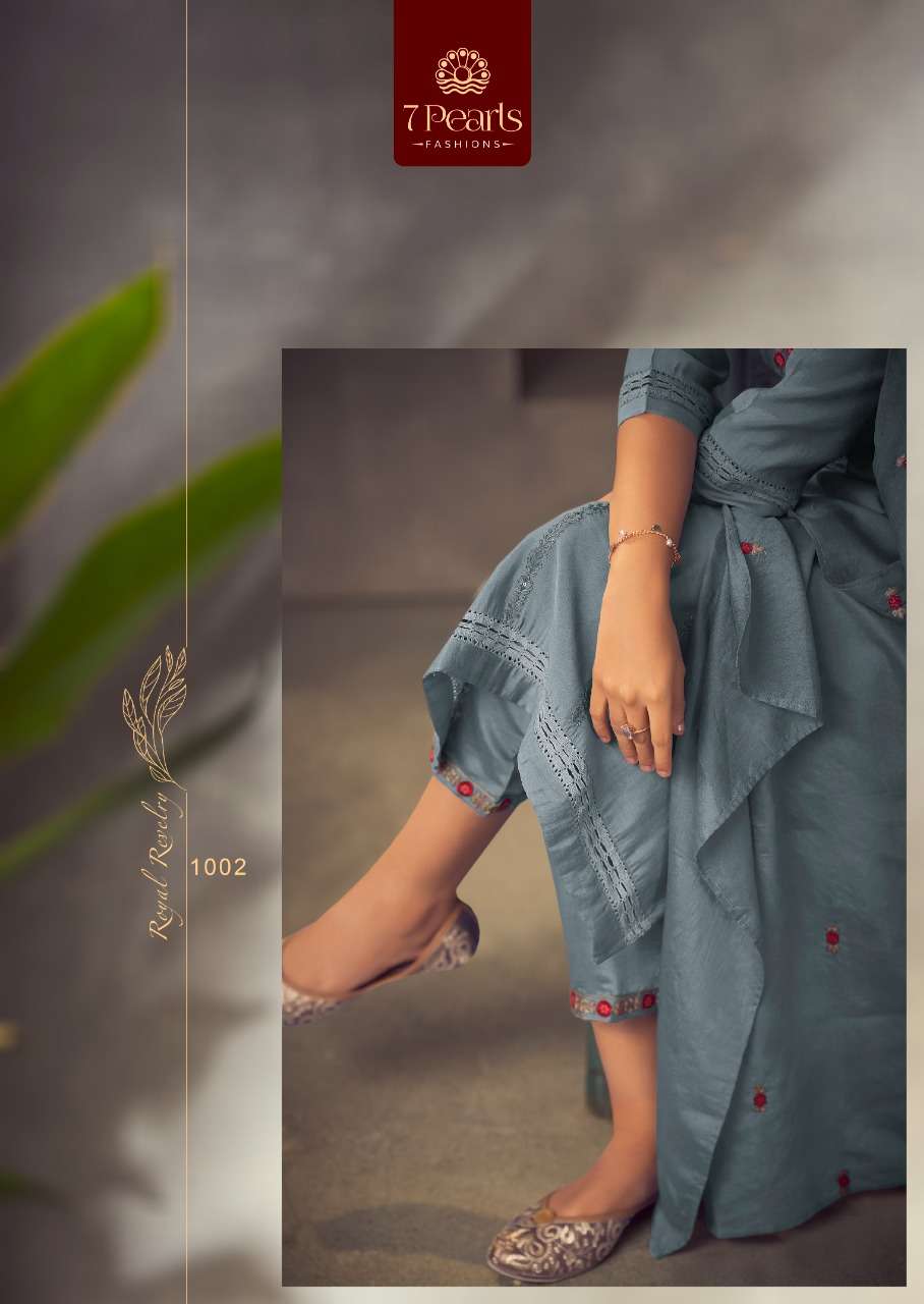 7 PEARLS PRESENT RHEA READYMADE FESTIVE WEAR PANT STYLE DESIGNER SUITS IN WHOLESALE PRICE IN SURAT - SAI DRESSES