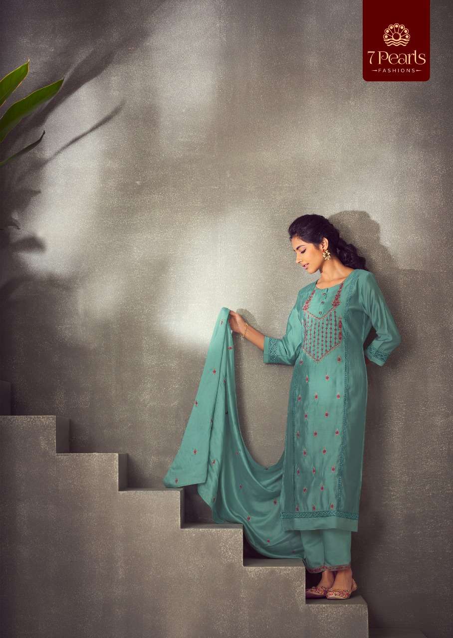 7 PEARLS PRESENT RHEA READYMADE FESTIVE WEAR PANT STYLE DESIGNER SUITS IN WHOLESALE PRICE IN SURAT - SAI DRESSES