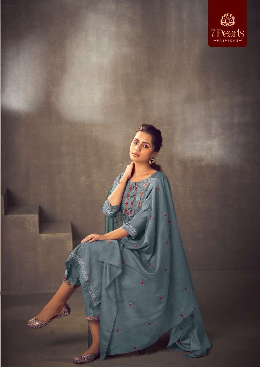 7 PEARLS PRESENT RHEA READYMADE FESTIVE WEAR PANT STYLE DESIGNER SUITS IN WHOLESALE PRICE IN SURAT - SAI DRESSES