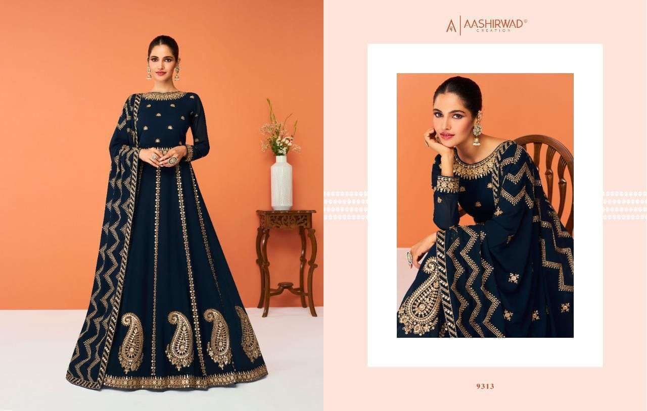 Aashirwad Creation Raabta 9155-9158 Series Gown 2022 New Wholesale Catalog