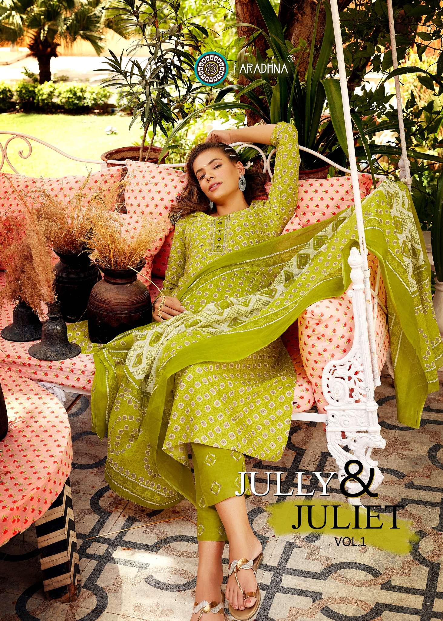 ARADHNA PRESENT JULLY & JULIET VOL 1 READY TO CASUAL WEAR DESIGNER KURTI PANT WITH DUPATTA COLLECTION IN WHOLESALE RATE IN SURAT - SAI DRESSES