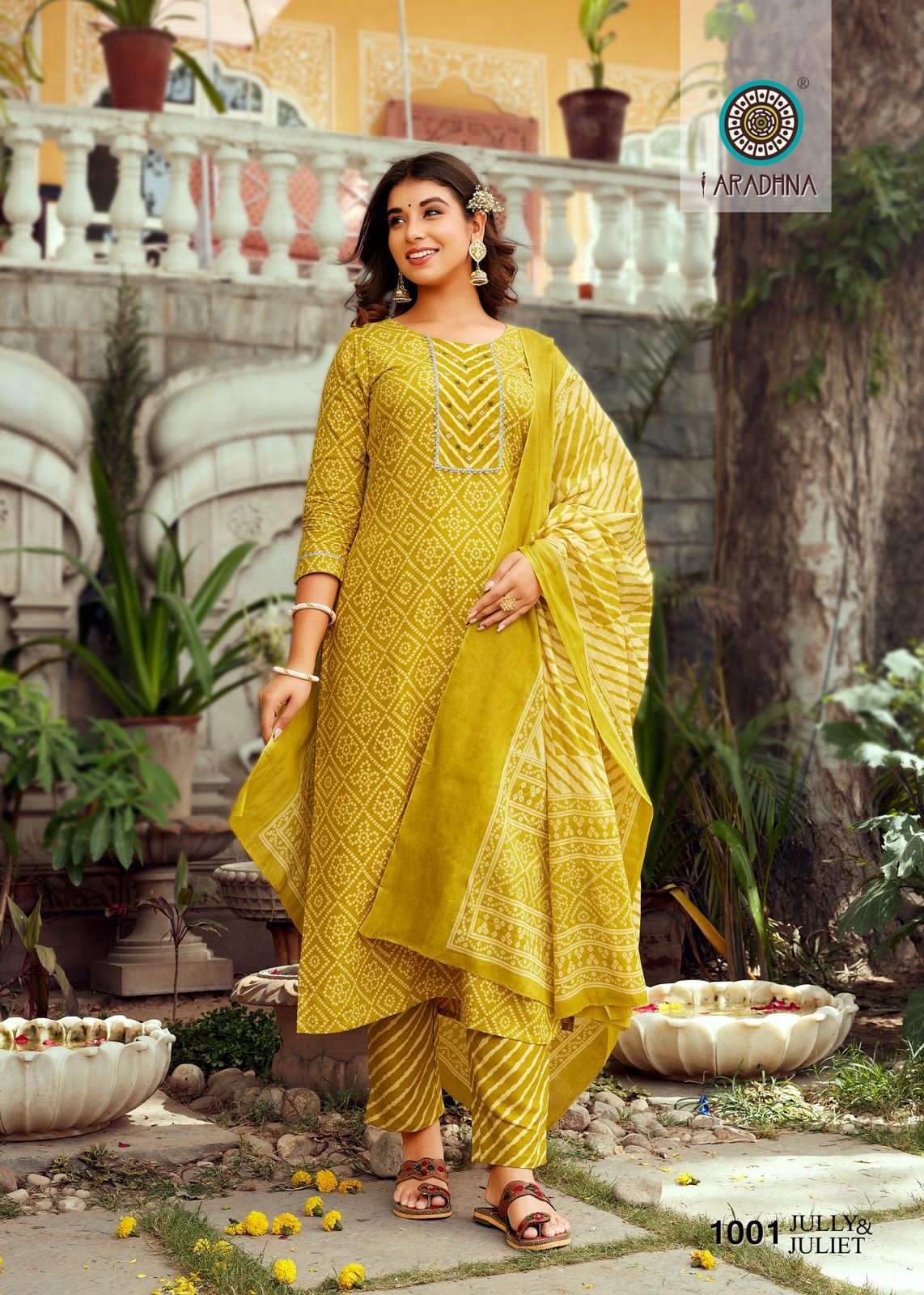 ARADHNA PRESENT JULLY & JULIET VOL 1 READY TO CASUAL WEAR DESIGNER KURTI PANT WITH DUPATTA COLLECTION IN WHOLESALE RATE IN SURAT - SAI DRESSES