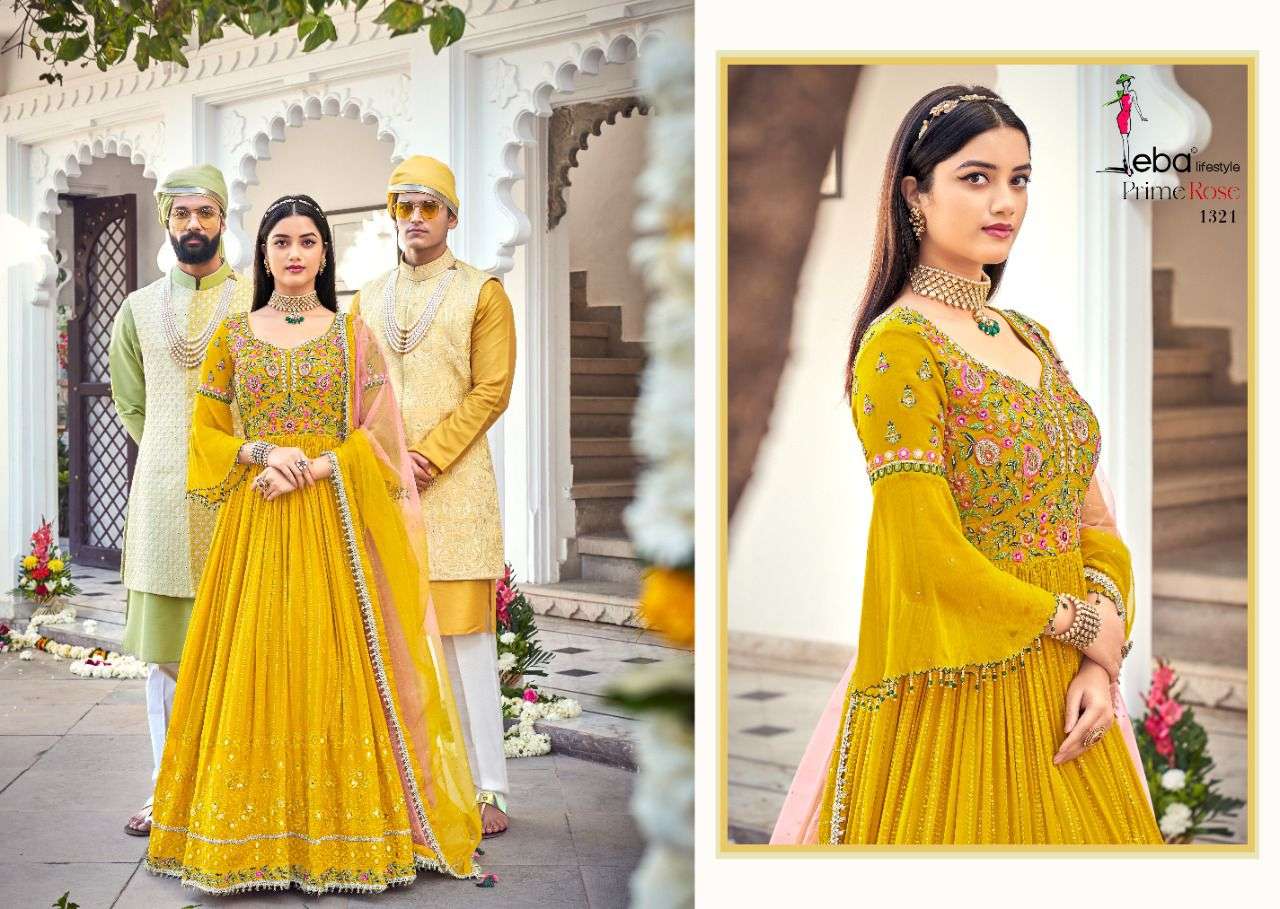 EBA LIFESTYLE PRESENT PRIME ROSE COLOR EDITION VOL 3 READY TO WEAR WEDDING COLLECTION IN WHOLESALE RATE IN SURAT - SAI DRESSES