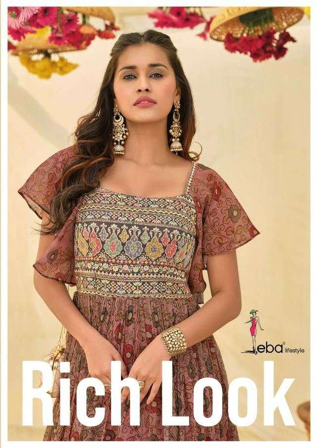 EBA LIFESTYLE PRESENT RICH LOOK READY TO WEAR DESIGNER SUITS IN WHOLESALE RATE IN SURAT - SAI DRESSES