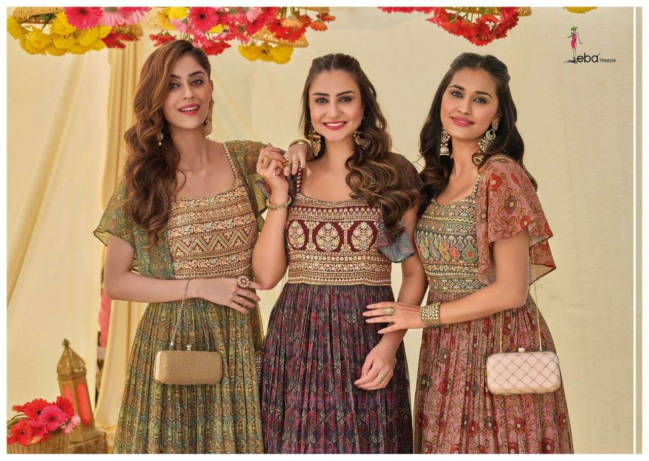 EBA LIFESTYLE PRESENT RICH LOOK READY TO WEAR DESIGNER SUITS IN WHOLESALE RATE IN SURAT - SAI DRESSES