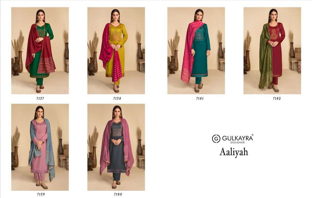  GULKAYRA DESIGNER PRESENT AALIYAH FESTIVE WEAR INDIAN FANCY DESIGNER SUITS IN WHOLESALE PRICE IN SURAT - SAI DRESSES