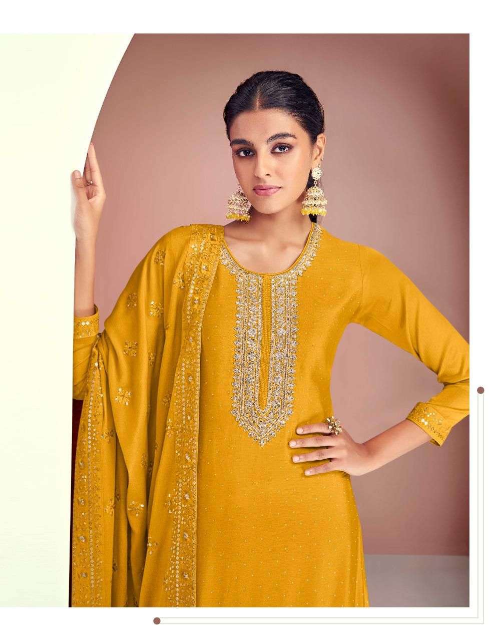 GULKAYRA DESIGNER PRESENT DIMPLE SEMI STITCHED GEORGETTE DESIGNER SALWAR SUITS IN WHOLESALE RATE IN SURAT - SAI DRESSES