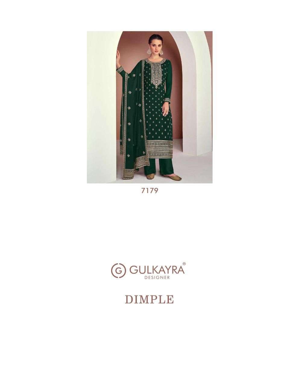 GULKAYRA DESIGNER PRESENT DIMPLE SEMI STITCHED GEORGETTE DESIGNER SALWAR SUITS IN WHOLESALE RATE IN SURAT - SAI DRESSES