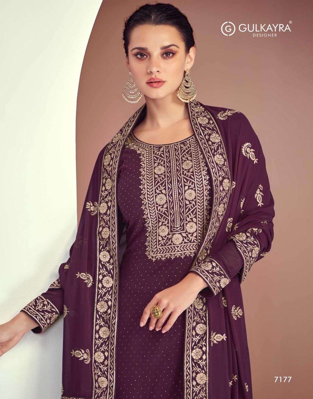 GULKAYRA DESIGNER PRESENT DIMPLE SEMI STITCHED GEORGETTE DESIGNER SALWAR SUITS IN WHOLESALE RATE IN SURAT - SAI DRESSES