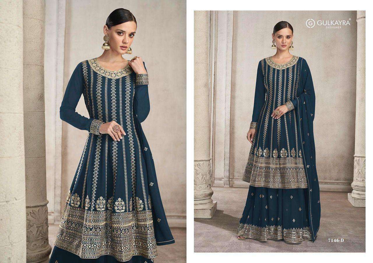 GULKAYRA DESIGNER PRESENT FORAM READYMADE GEORGETTE DESIGNER SUITS IN WHOLESALE PRICE IN SURAT - SAI DRESSES