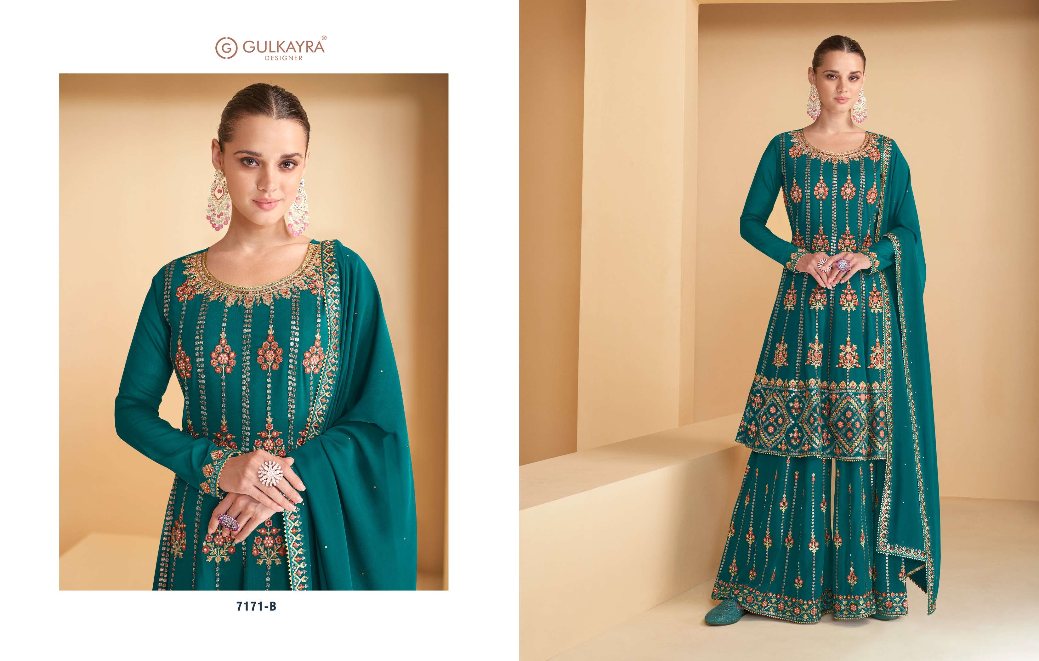 GULKAYRA DESIGNER PRESENT RANG FESTIVE WEAR READYMADE DESIGNER SUITS IN WHOLESALE PRICE IN SURAT - SAI DRESSES