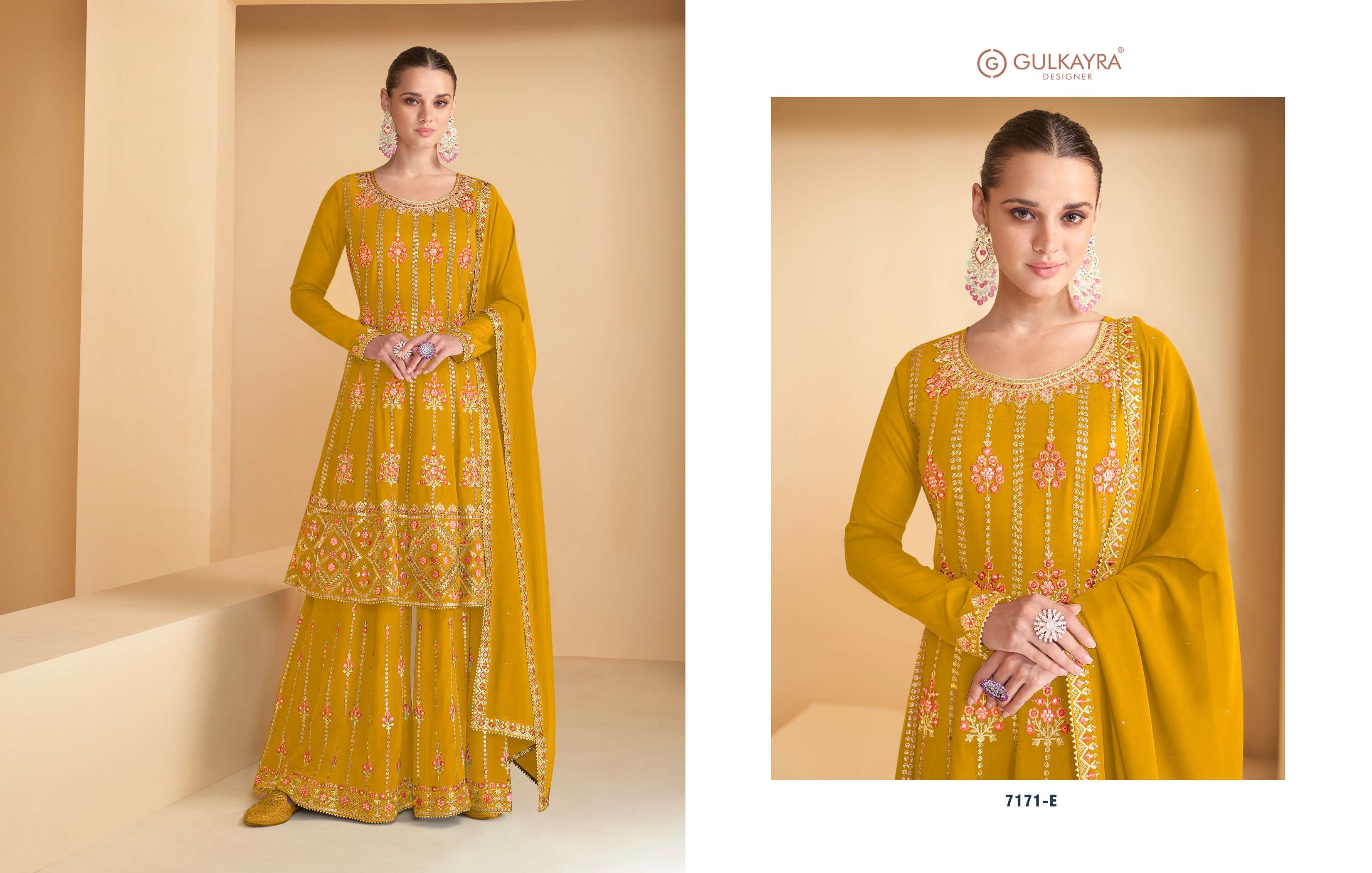 GULKAYRA DESIGNER PRESENT RANG FESTIVE WEAR READYMADE DESIGNER SUITS IN WHOLESALE PRICE IN SURAT - SAI DRESSES