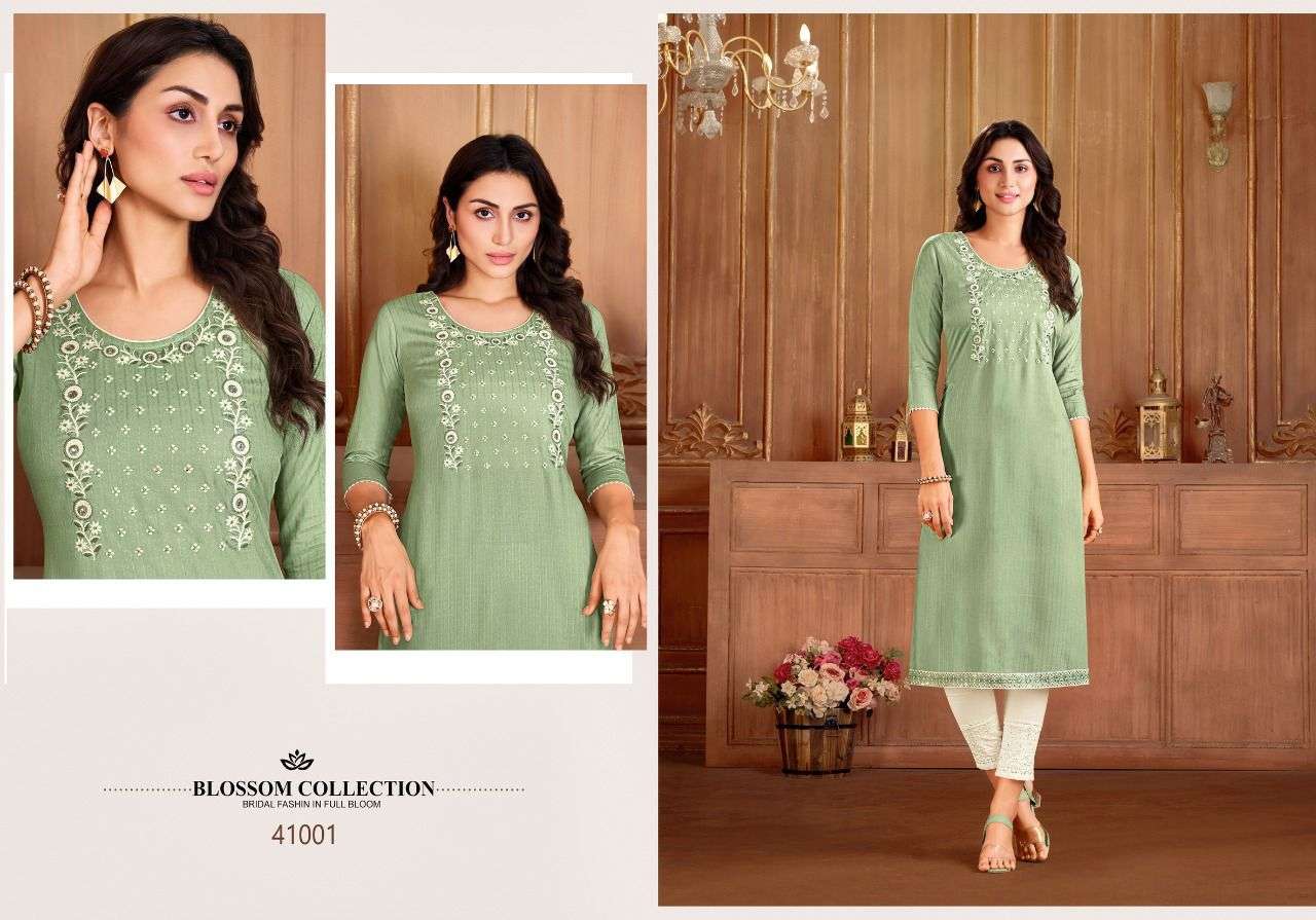 KAPIL TRENDZ PRESENT TWISHA READY TO WEAR DESIGNER KURTIS IN WHOLESALE RATE IN SURAT - SAI DRESSES