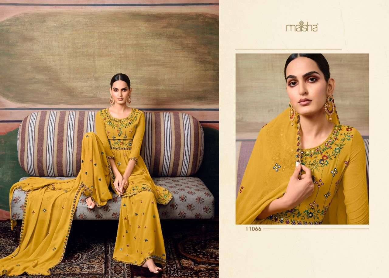 MAISHA PRESENT ZAREEN FESTIVE WEAR READYMADE SHARARA STYLE DESIGNER SUITS IN WHOLESALE RATE IN SURAT - SAI DRESSES