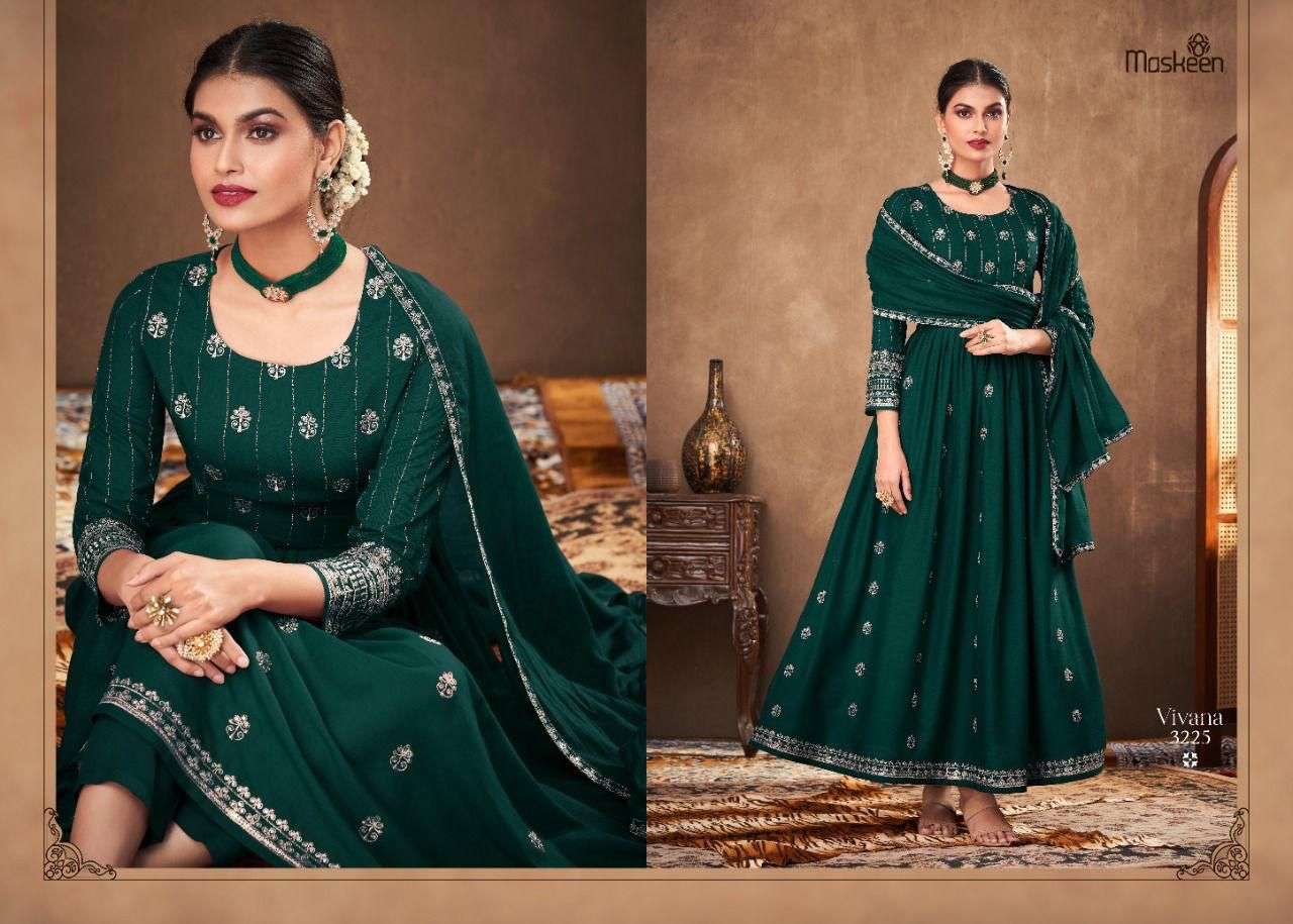MASKEEN PRESENT VIVANA READYMADE DESIGNER SUITS IN WHOLESALE RATE IN SURAT - SAI DRESSES