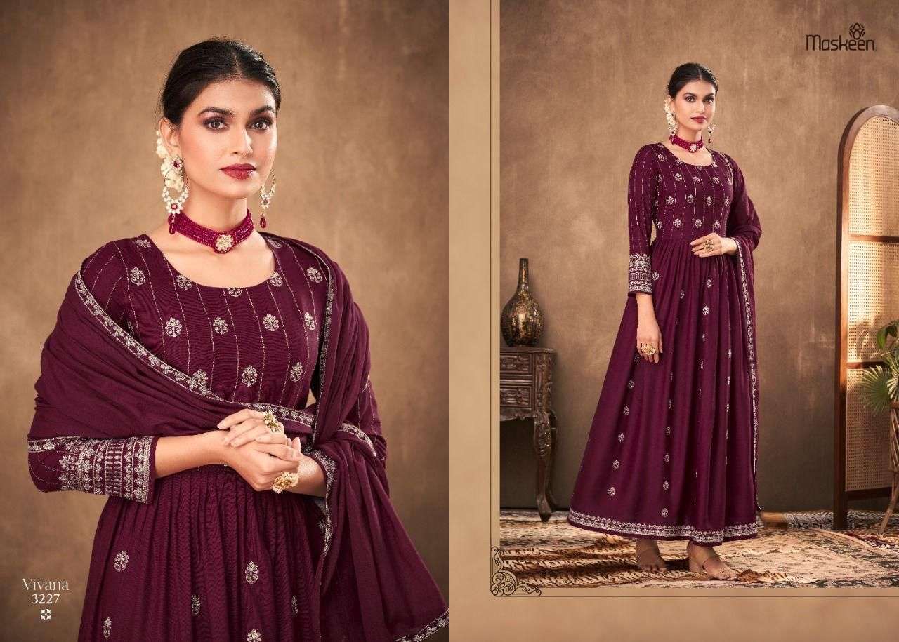 MASKEEN PRESENT VIVANA READYMADE DESIGNER SUITS IN WHOLESALE RATE IN SURAT - SAI DRESSES