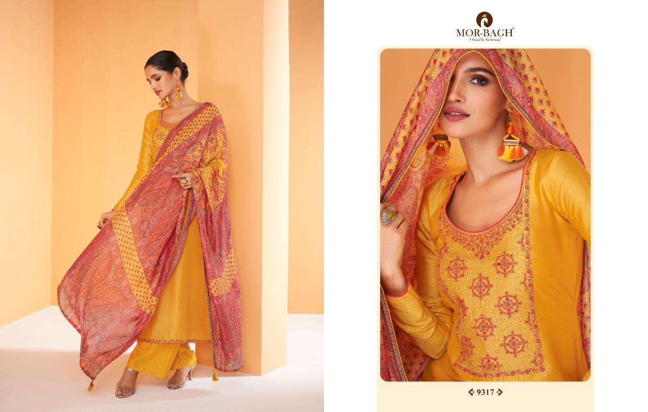 MOR BAGH PRESENT KALAM SEMI STITCHED STRAIGHT LONG INDIAN DESIGNER SALWAR SUITS IN WHOLESALE RATE IN SURAT - SAI DRESSES