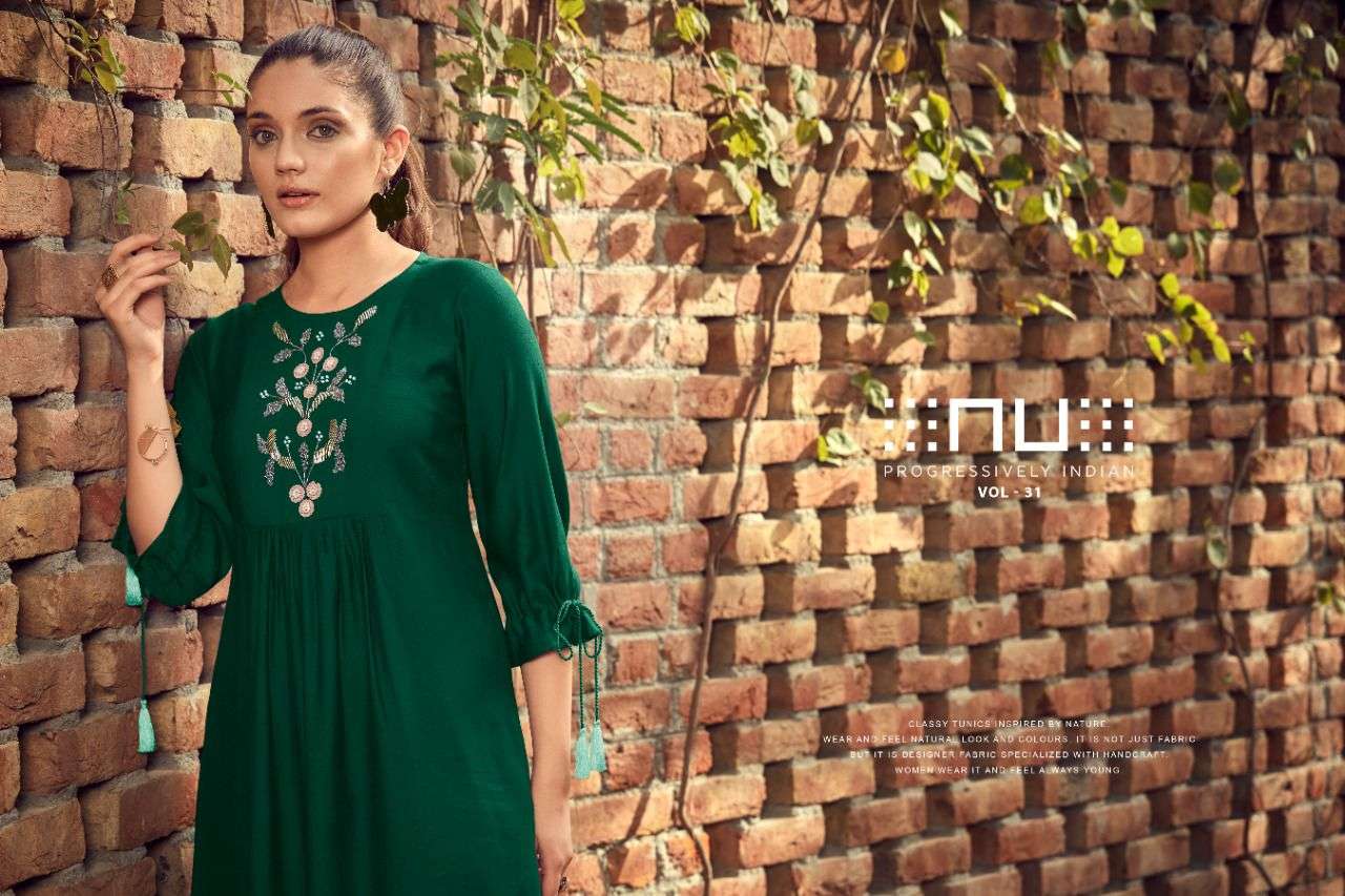 OPUS APPARELS PRESENT NU VOL 31 READY TO WEAR STYLISH TUNICS TOP IN WHOLESALE RATE IN SURAT - SAI DRESSES