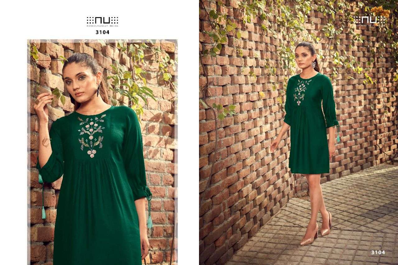 OPUS APPARELS PRESENT NU VOL 31 READY TO WEAR STYLISH TUNICS TOP IN WHOLESALE RATE IN SURAT - SAI DRESSES