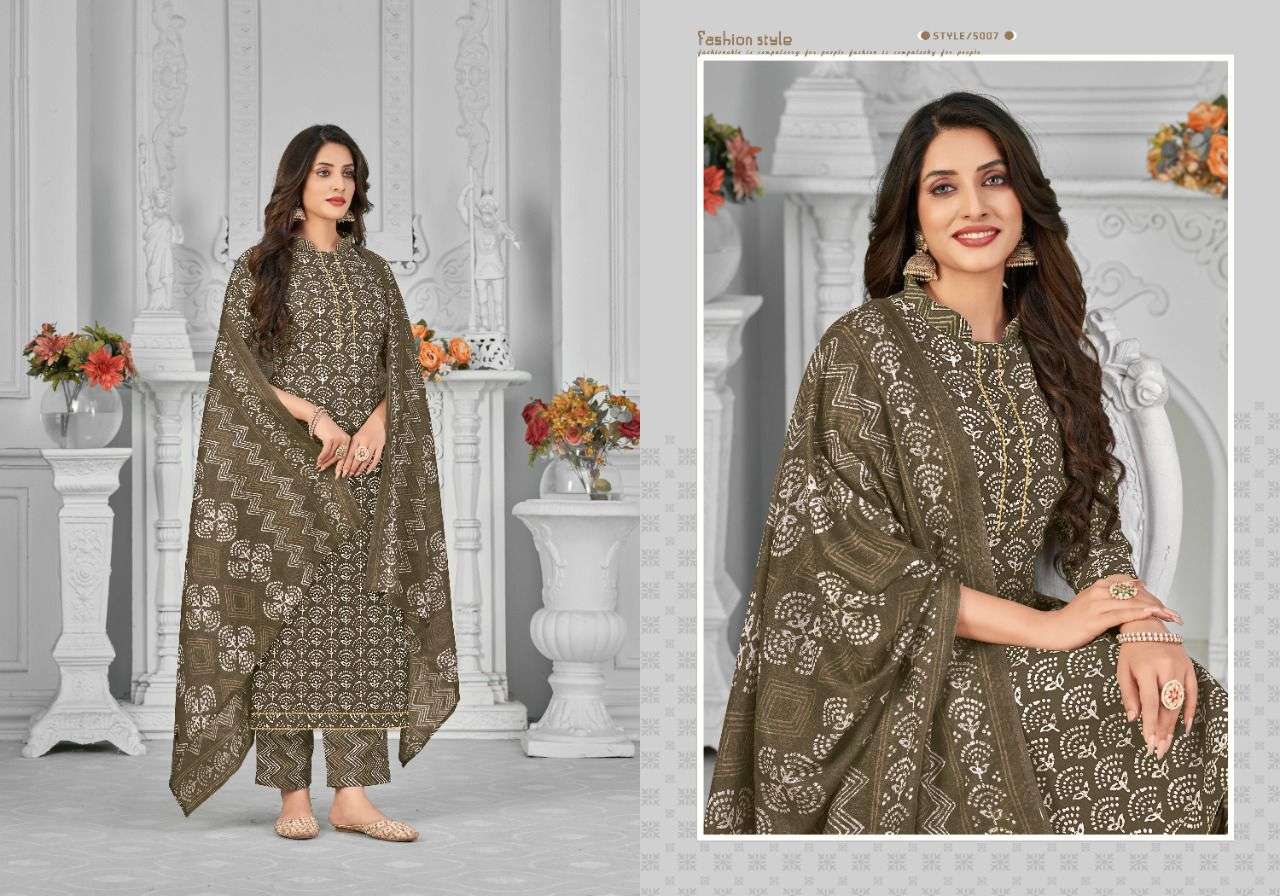 RADHA FAB PRESENT RUMY VOL 5 COTTON PRINTED SALWAR SUITS IN WHOLESALE RATE IN SURAT - SAI DRESSES