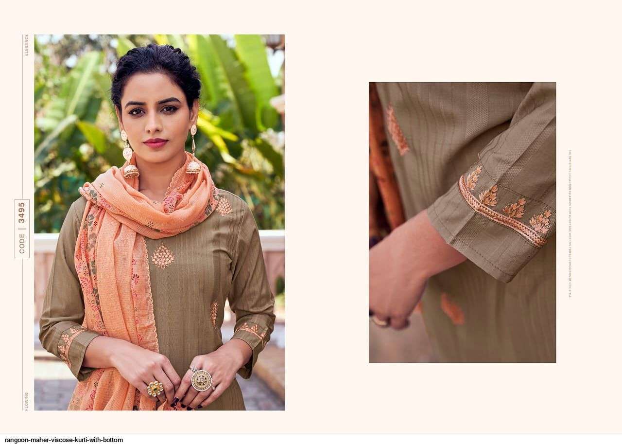 RANGOON PRESENT MAHER READYMADE SHARARA STYLE SUITS IN WHOLESALE RATE IN SURAT - SAI DRESSES