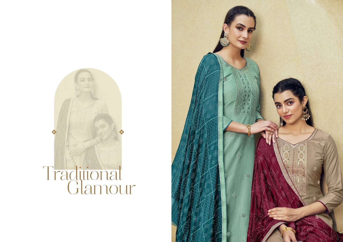 RANGOON PRESENT SHUBHKALA READY TO WEAR PANT STYLE DESIGNER SUITS IN WHOLESALE RATE IN SURAT - SAI DRESSES