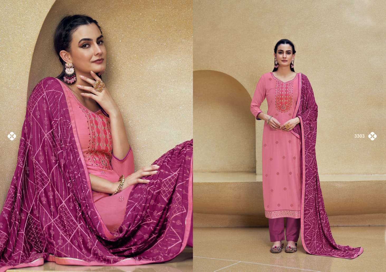 RANGOON PRESENT SHUBHKALA READY TO WEAR PANT STYLE DESIGNER SUITS IN WHOLESALE RATE IN SURAT - SAI DRESSES