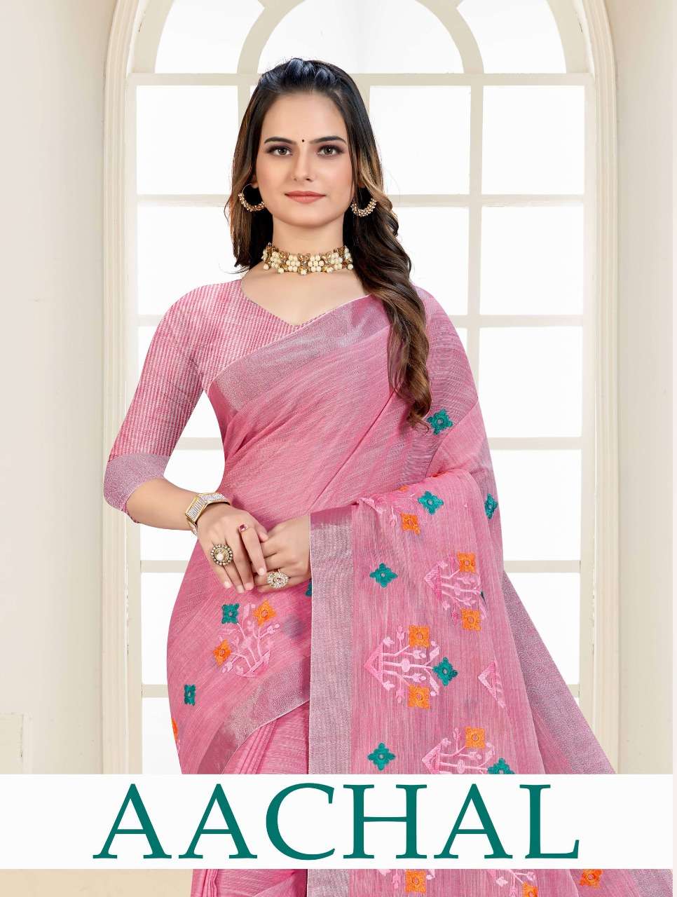 SAI DRESSES PRESENT AACHAL LILLAN DESIGNER SAREE IN WHOLESALE RATE IN SURAT 