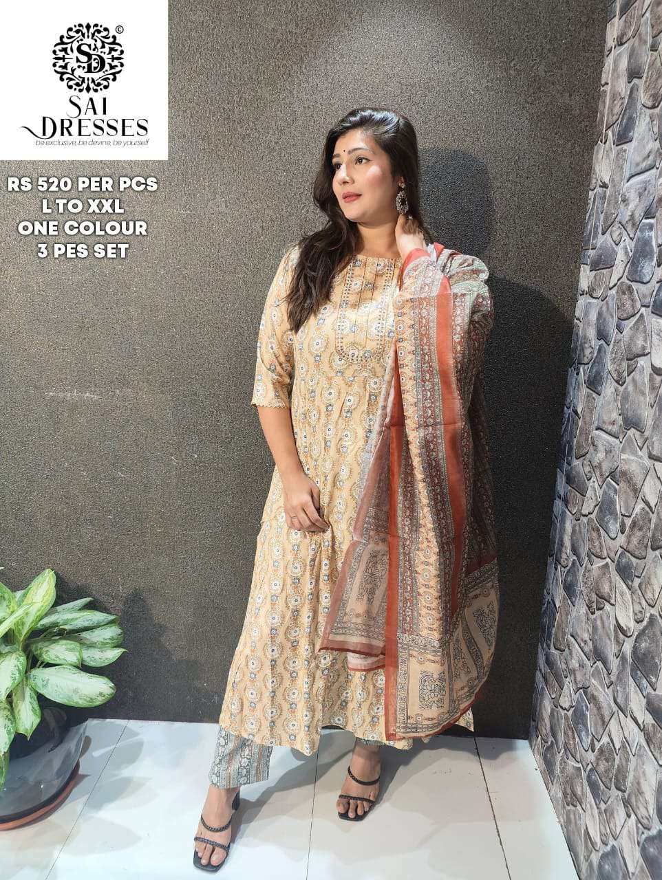 SAI DRESSES PRESENT D.NO 04 READY TO WEAR COMBO DRESS IN WHOLESALE RATE IN SURAT